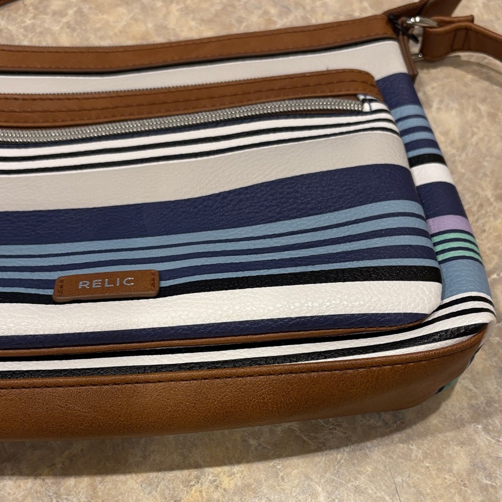 Striped Women’s Shoulder Bag - Picture 5 of 11
